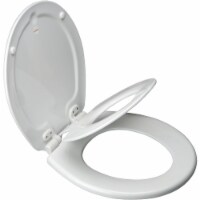 Mayfair NextStep2 Round Toilet Seat with Built-In Potty Training Seat - White