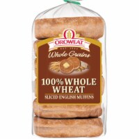 Oroweat Whole Grains Whole Wheat English Muffins Perspective: Main