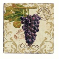 Counter Art CART10393 Vista Grapes Tumbled Tile Coasters Set of 4