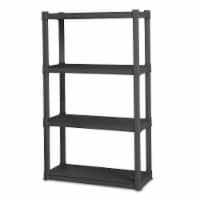 Sterilite 4-Tier Gray Storage Shelf Perspective: Main