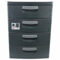 Sterilite 4-Drawer Organizer - Light Platinum