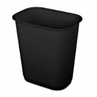 Sterilite 3 Gallon Rectangular Wastebasket - Black Perspective: Main