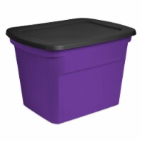 Rubbermaid Roughneck Storage Box with Lid - Indigo, 1 - Harris Teeter