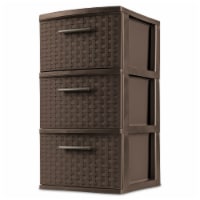 Sterilite® 3 Drawer Weave Tower - Espresso Perspective: Main