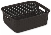 STERILITE SHORT WEAVE BASKET-ESPRESSO Perspective: Main