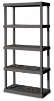 Sterilite 5-Tier Shelving Unit - Flat Gray Perspective: Main