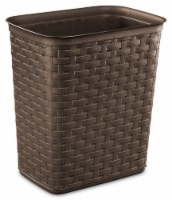 Sterilite Weave Garbage Can - Espresso