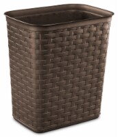 Sterilite Weave Garbage Can - Espresso