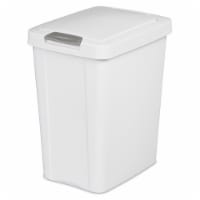 Sterilite Touch Top Trash Can - White Perspective: Main