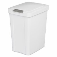 Sterilite Touch Top Trash Can - White