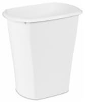 Sterilite White Rectangular Trash Can