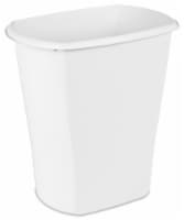 Sterilite 13 Gal Swing Top Lidded Wastebasket Kitchen Trash Can, White (12 Pack)