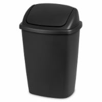 Sterilite Swing Top Trash Can - Black Perspective: Main