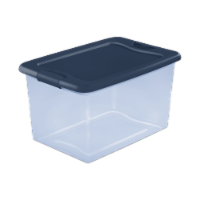 Sterilite Latch Box - Pale Blue / Marine Blue Perspective: Main