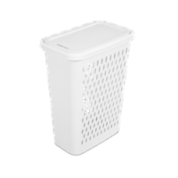 Sterilite Slim Laundry Hamper - White Perspective: Main