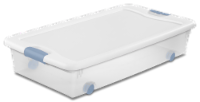Sterilite 14988004 56 qt Wheeled Latching Box with Hinging Lid