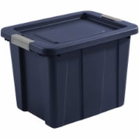Sterilite Tuff1 18 Gal. Dark Indigo Latching Tote with Titanium Latches 15258N06