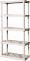 Sterilite 5-Tier Shelving Unit - Light Platinum Perspective: Main