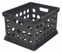 Sterilite File Crate - Black Perspective: Main