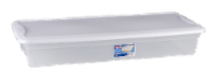 Sterilite Under-the-Bed Storage Box with Lid - Clear/White Perspective: Main