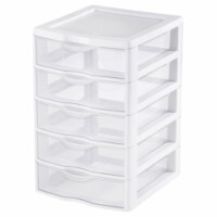 Sterilite ClearView 3-Drawer Wide Organizer - Clear/White, 14.6 x 14.5 x  10.6 in - Pick 'n Save