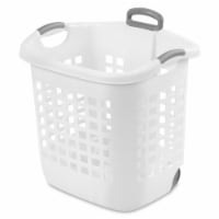 Sterilite Wheeled Laundry Basket - White