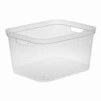 Red Large Plastic Storage Bin, 1 - City Market