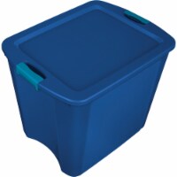 Sterilite 26 Gal. Blue Latch & Carry Storage Tote 14487404