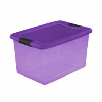 Sterilite 64 Quart Latch Storage Tote - Purple