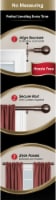Maytex Mills EZ Install Drapery Rod with Round Finials - Oil Rubbed Bronze