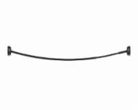 Maytex Mills Luminex Curved Aluminum Shower Curtain Rod - Oil Rubbed Bronze Perspective: Main