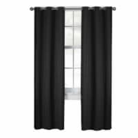 Maytex Mills Larson Easy Hang Curtains - Black