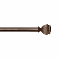 Maytex Mills Decorative Fancy Square Finial Curtain Rod