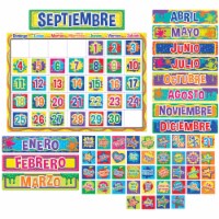 Eureka EU-847048 Color My World Spanish Calendar Bulletin Board Sets