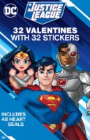 Paper Magic DC Justice League™ Valentines with Stickers & Heart Seals Perspective: Main