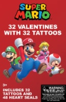 Paper Magic Super Mario™ Valentines with Tattoos & Heart Seals Perspective: Main