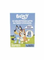 Paper Magic Valentine's Exchange Cards Bluey Fuzzy Stickers Perspective: Main