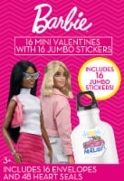 Barbie Die Cut Valentine's Jumbo Stickers Perspective: Main