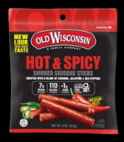 Old Wisconsin® Hot & Spicy Smoked Sausage Sticks Perspective: Main
