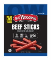 Old Wisconsin® Naturally Slow Smoked Beef Sausage Sticks Perspective: Main