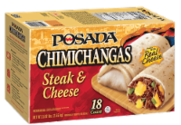 Posada® Steak & Cheese Frozen Chimichangas Perspective: Main