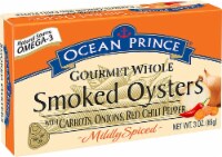 Crown Prince Ocean Prince Mildly Spiced Gourmet Whole Smoked Oysters Perspective: Main