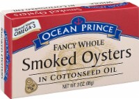 Crown Prince  Ocean Prince® Fancy Whole Smoked Oysters In Cottonseed Oil