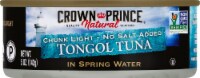 Crown Prince Natural Chunk Light No Salt Added Tongol Tuna In Spring Water