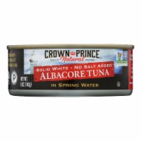 Crown Prince Albacore Tuna In Spring Water - Solid White - Case of 12 - 5 oz.