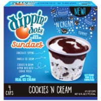 Dippin' Dots® Cookies 'N Cream Ice Cream Sundae Cups Perspective: Main