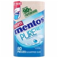 Mentos Pure Fresh Sugar Free Fresh Mint Flavored Chewing Gum Perspective: Main