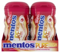 Mentos Pure Fresh Sugar Free Cinnamon Gum (4 Pack)