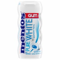 Mentos® Pure White Sweet Mint Chewing Gum Pocket Bottle Perspective: Main