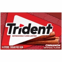Trident Cinnamon Sugar Free Chewing Gum Pack Perspective: Main